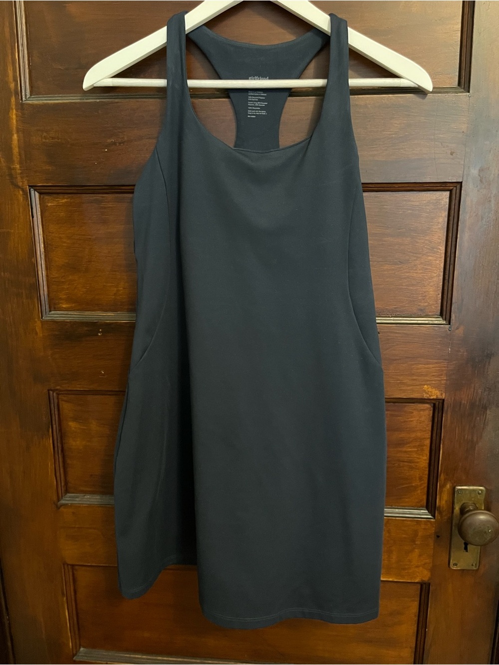 Girlfriend Collective Paloma Athletic Dress in Midnight Blue